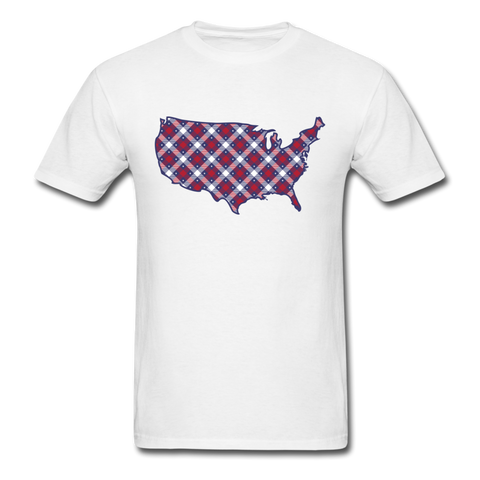 8208 Victory Plaid US PREMIUM TSHIRT - white