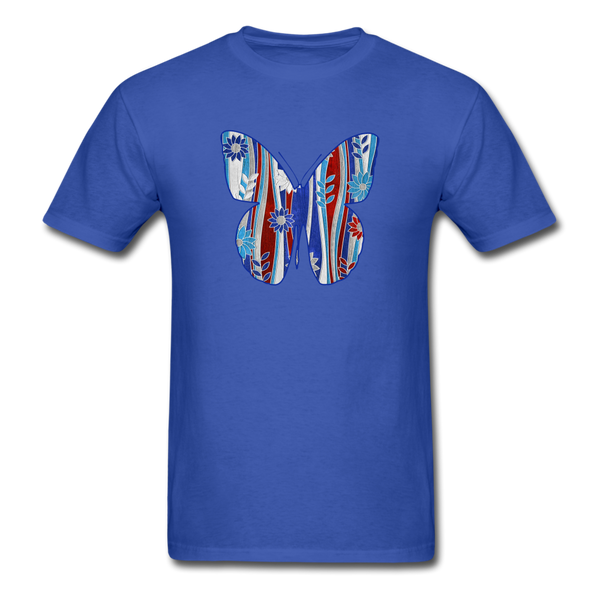 8211 Vertical RWB Floral PREMIUM TSHIRT - royal blue