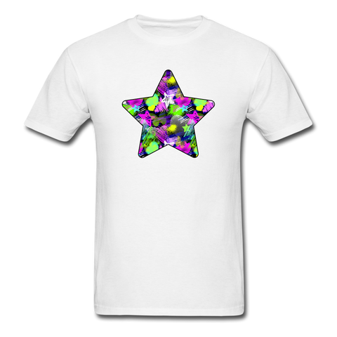 8199 Groovy Graphics Star PREMIUM TSHIRT - white