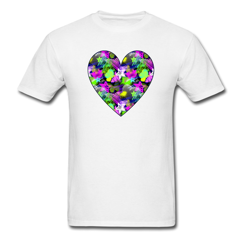 8199 Groovy Heart PREMIUM TSHIRT - white