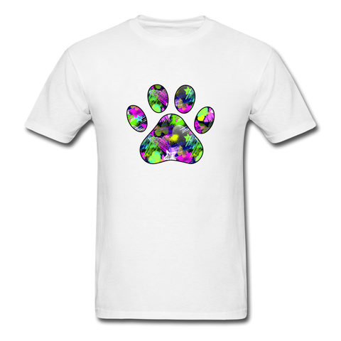 8199 Groovy Paw PREMIUM TSHIRT - white