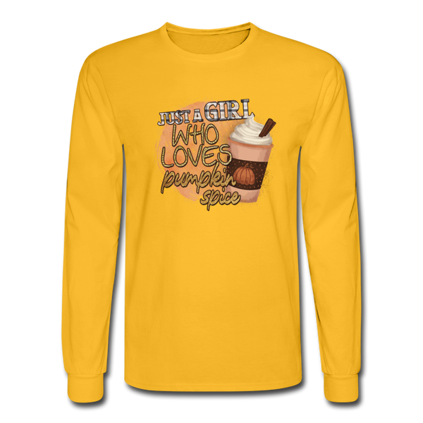 4/4S Just A Girl Who Loves Pumpkin Spice PREMIUM TSHIRT - gold