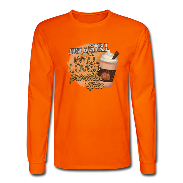 4/4S Just A Girl Who Loves Pumpkin Spice PREMIUM TSHIRT - orange