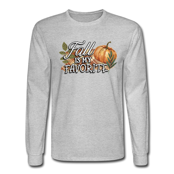 4/4S Fall Is My Favorite PREMIUM TSHIRT - heather gray