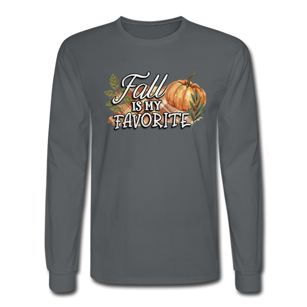 4/4S Fall Is My Favorite PREMIUM TSHIRT - charcoal