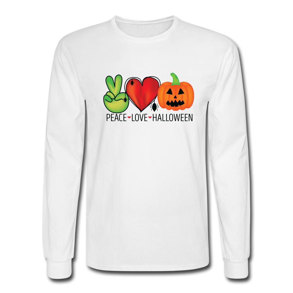 4/4S Peace Love Halloween PREMIUM TSHIRT - white