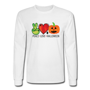 4/4S Peace Love Halloween PREMIUM TSHIRT - white