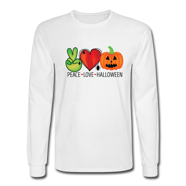 4/4S Peace Love Halloween PREMIUM TSHIRT - white