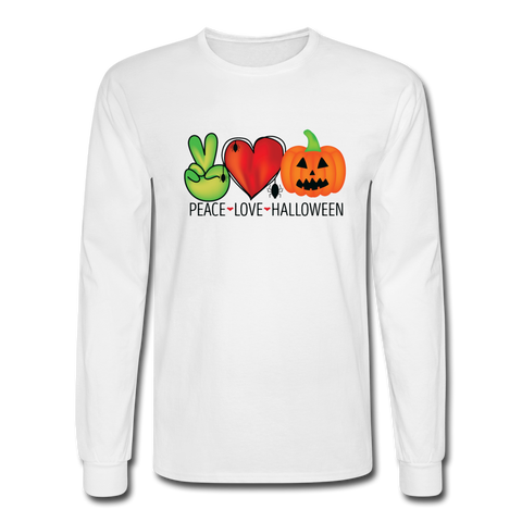 4/4S Peace Love Halloween PREMIUM TSHIRT - white