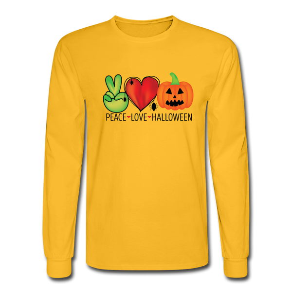 4/4S Peace Love Halloween PREMIUM TSHIRT - gold