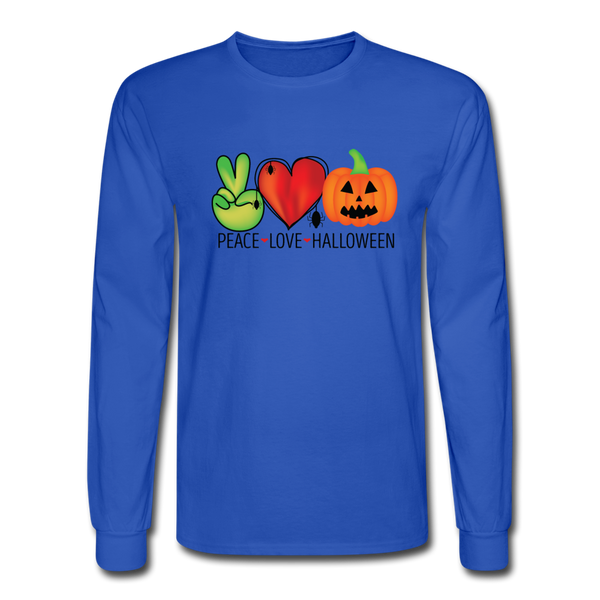 4/4S Peace Love Halloween PREMIUM TSHIRT - royal blue