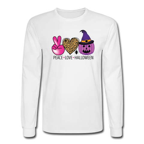 4/4S Peace Love Halloween 2 PREMIUM TSHIRT - white