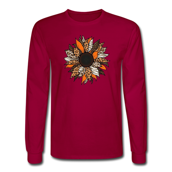 4/4S Autumn Sunflower PREMIUM TSHIRT - dark red