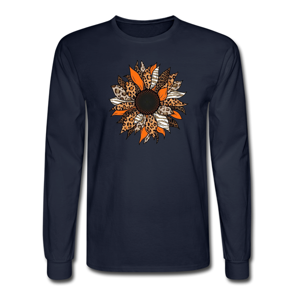 4/4S Autumn Sunflower PREMIUM TSHIRT - navy