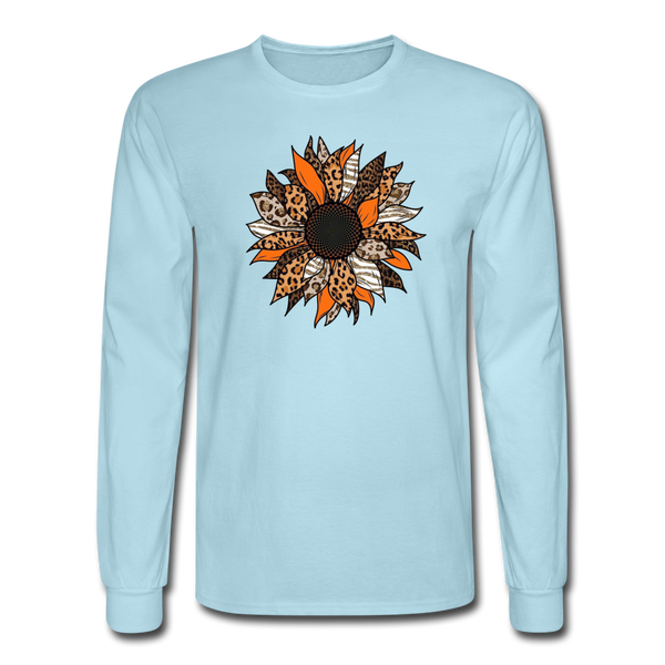 4/4S Autumn Sunflower PREMIUM TSHIRT - powder blue