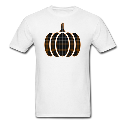 1/4S 8260 Halloween Plaid PREMIUM TSHIRT - white