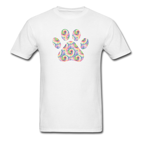 8185 Daydream Tie Dye Paw Graphic TSHIRT - white