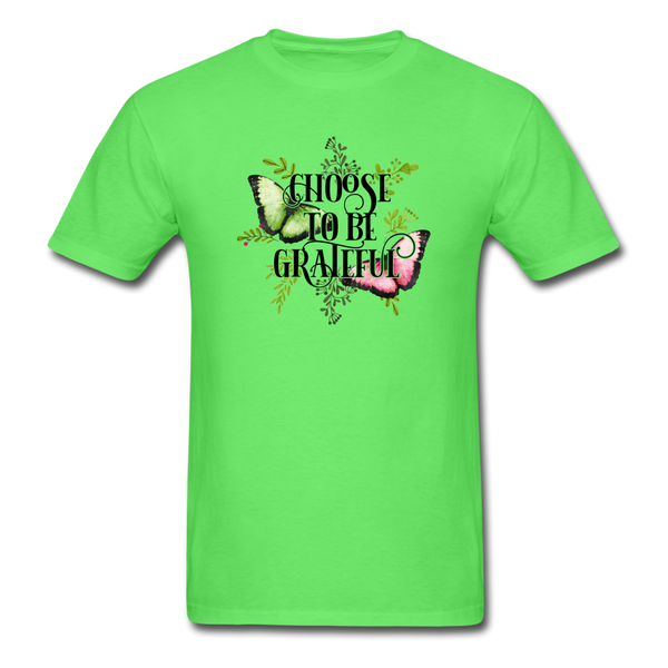 1/4S Choose To Be Grateful Butterfly PREMIUM TSHIRT - kiwi