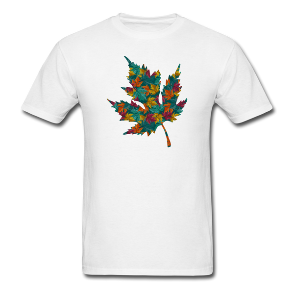 1/4S 8034 Maple Leaves PREMIUM TSHIRT - white