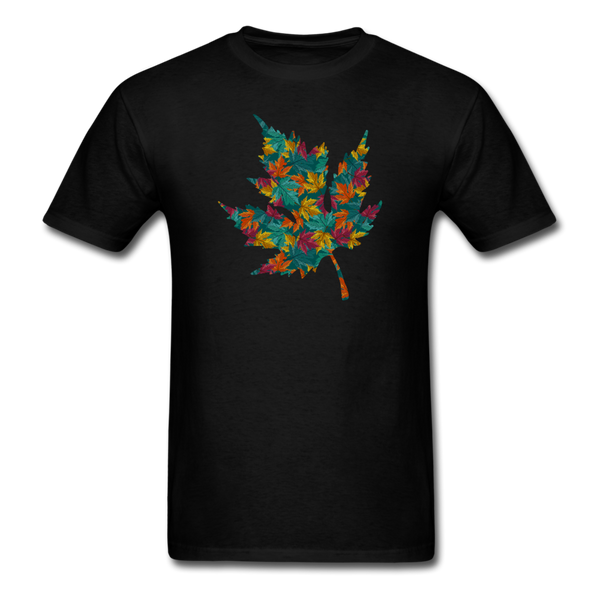 1/4S 8034 Maple Leaves PREMIUM TSHIRT - black