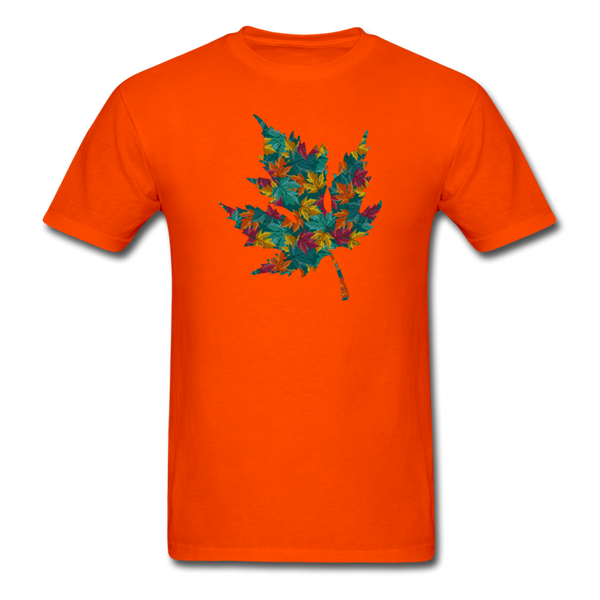 1/4S 8034 Maple Leaves PREMIUM TSHIRT - orange