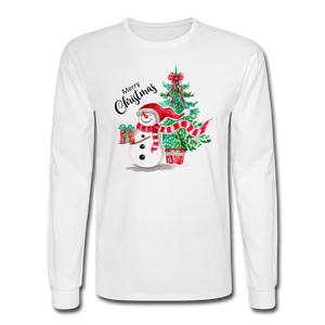 4/4S Snowman & Tree PREMIUM TSHIRT - white