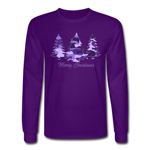 4/4S Purple Camo Trees PREMIUM TSHIRT - purple