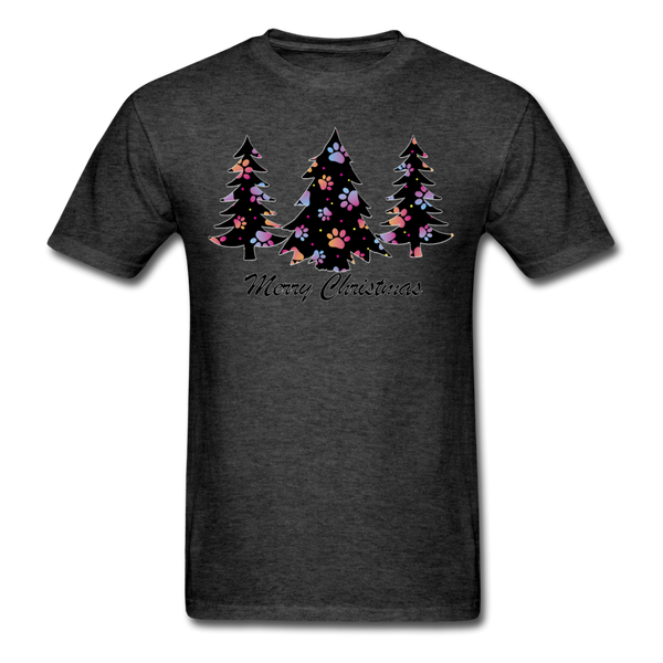 1/4S Pawprint Trees PREMIUM TSHIRT - heather black