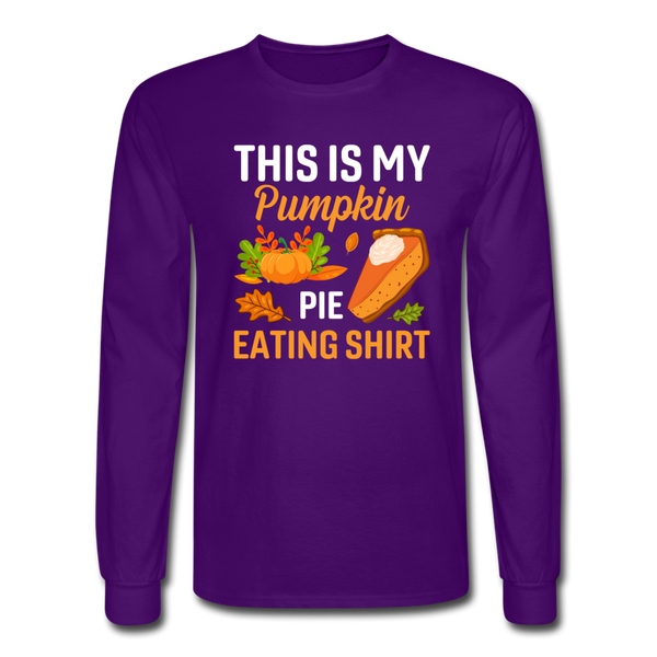 4/4S Pumpkin Pie Eating PREMIUM TSHIRT - purple