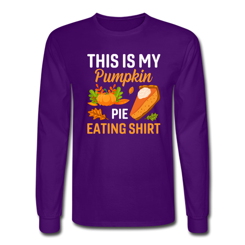 4/4S Pumpkin Pie Eating PREMIUM TSHIRT - purple