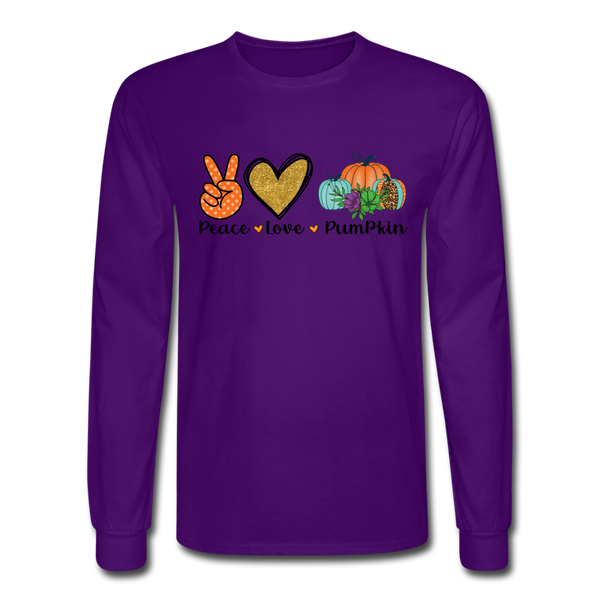 4/4S Peace Love Pumpkin PREMIUM TSHIRT - purple