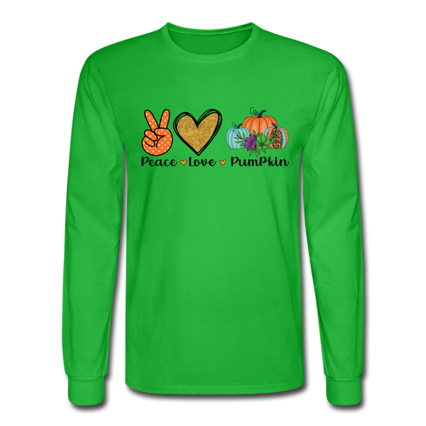 4/4S Peace Love Pumpkin PREMIUM TSHIRT - bright green