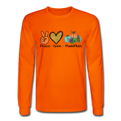 4/4S Peace Love Pumpkin PREMIUM TSHIRT - orange