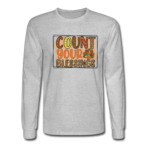 4/4S Count Your Blessings PREMIUM TSHIRT - heather gray