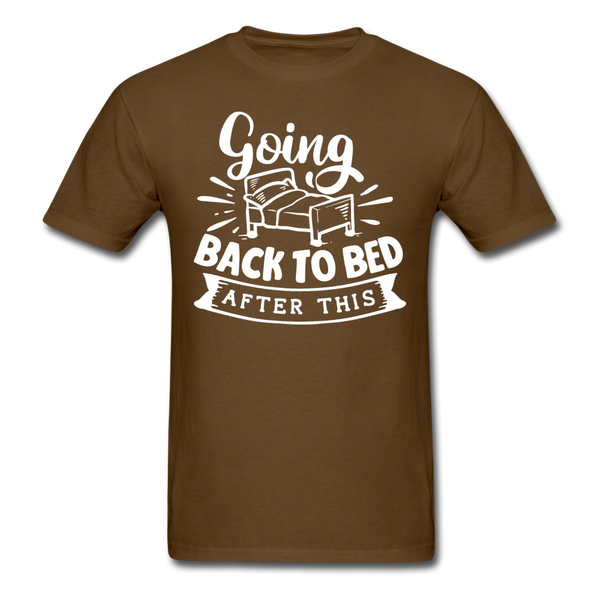 1/4S Going Back To Bed PREMIUM TSHIRT - brown