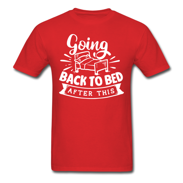 1/4S Going Back To Bed PREMIUM TSHIRT - red