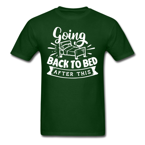 1/4S Going Back To Bed PREMIUM TSHIRT - forest green