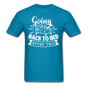 1/4S Going Back To Bed PREMIUM TSHIRT - turquoise