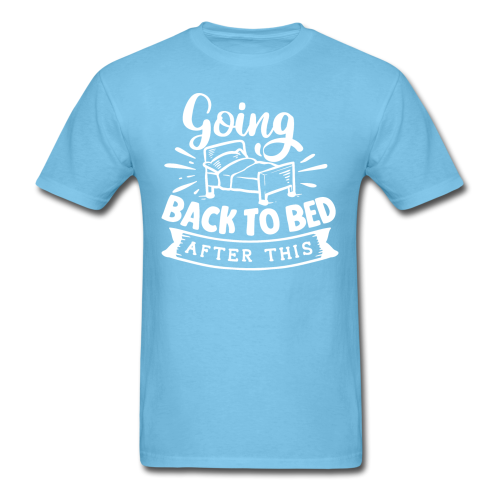 1/4S Going Back To Bed PREMIUM TSHIRT - aquatic blue