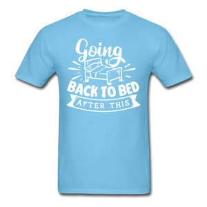 1/4S Going Back To Bed PREMIUM TSHIRT - aquatic blue