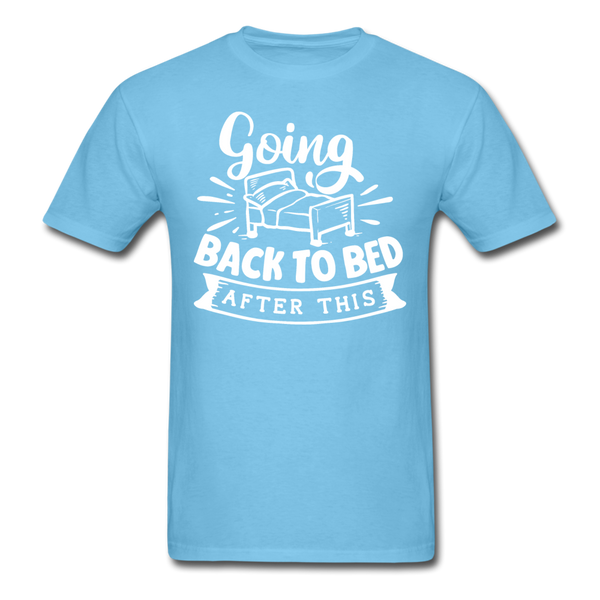 1/4S Going Back To Bed PREMIUM TSHIRT - aquatic blue