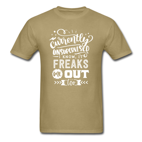 1/4S Currently Unsupervised PREMIUM TSHIRT - khaki