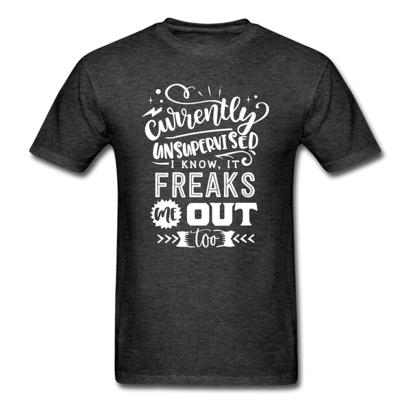 1/4S Currently Unsupervised PREMIUM TSHIRT - heather black