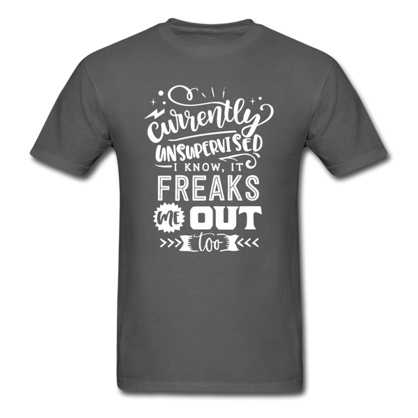 1/4S Currently Unsupervised PREMIUM TSHIRT - charcoal