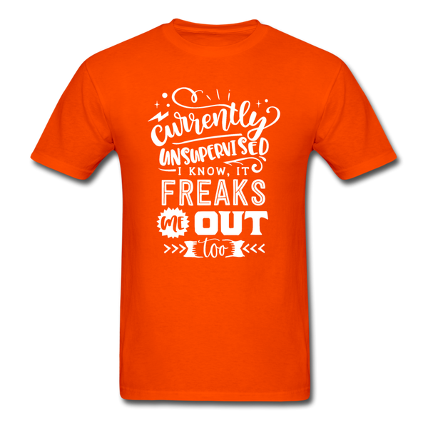 1/4S Currently Unsupervised PREMIUM TSHIRT - orange