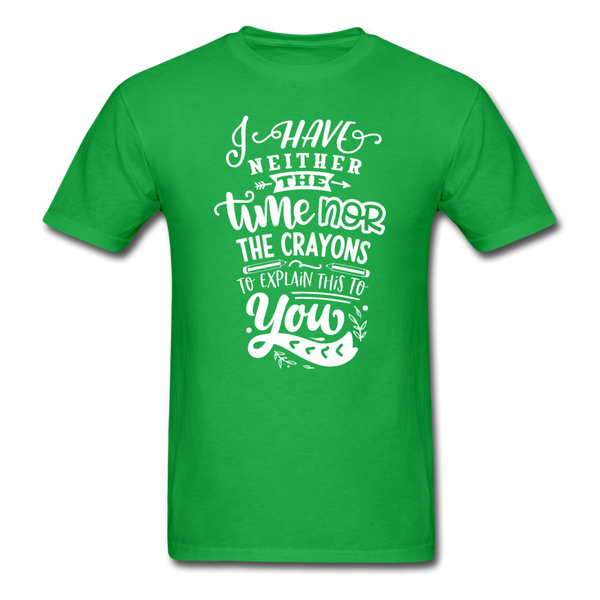 1/4S I Have Neither PREMIUM TSHIRT - bright green