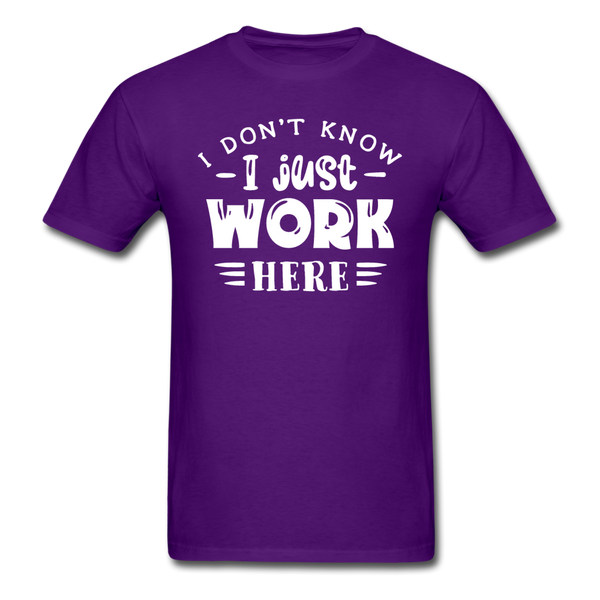 1/4S I Don't Know PREMIUM TSHIRT - purple