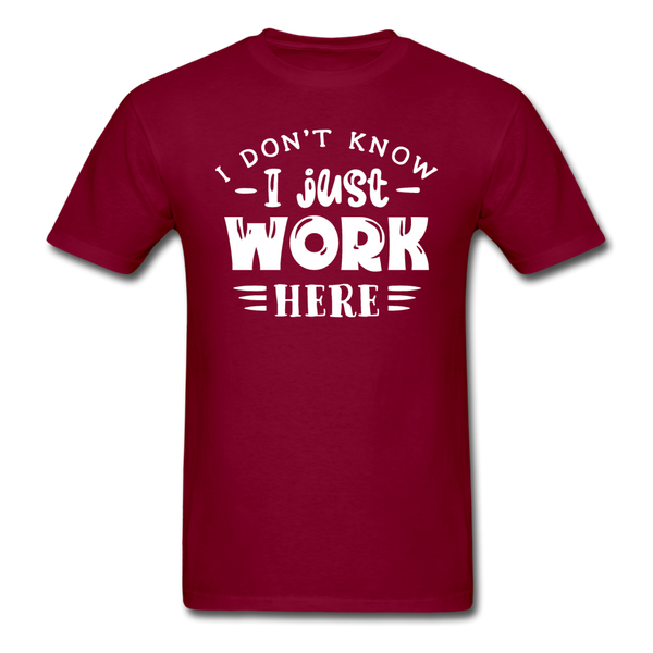 1/4S I Don't Know PREMIUM TSHIRT - burgundy