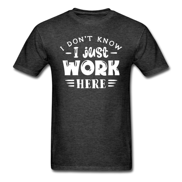 1/4S I Don't Know PREMIUM TSHIRT - heather black