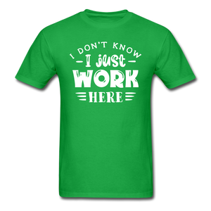 1/4S I Don't Know PREMIUM TSHIRT - bright green